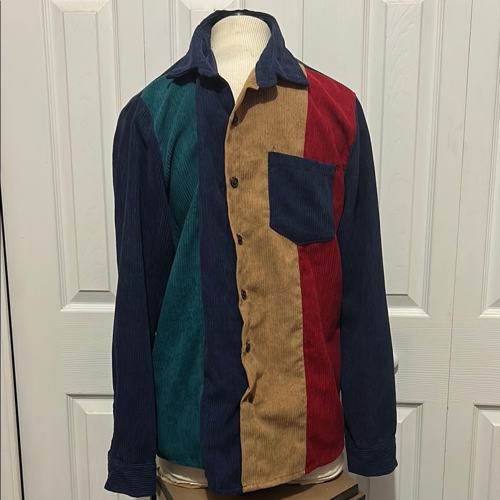 Multicolor Corduroy Men's Jacket